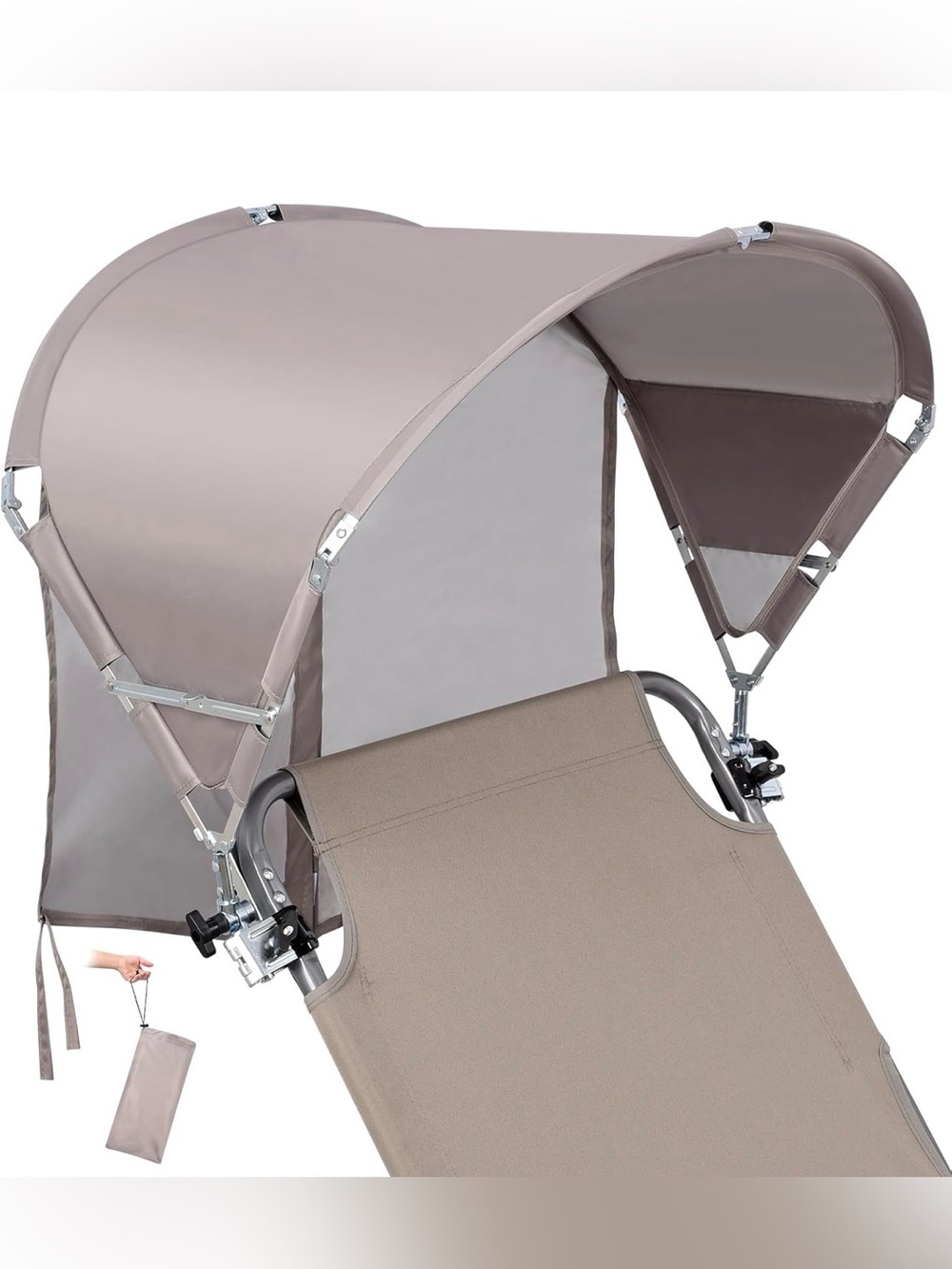 New Adjustable Chair Canopy Umbrella UV Protection Shade Portable w Pockets